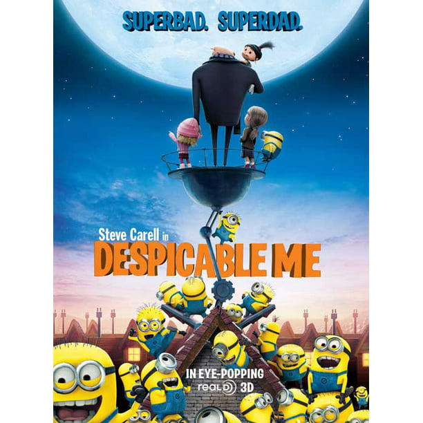 Despicable Me Movie Poster 24x36 Inch Wall Art Portrait Print